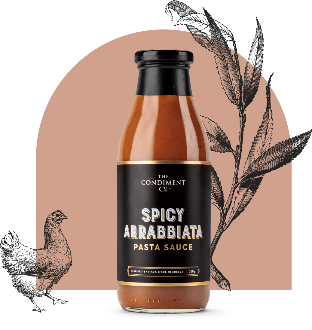 Spicy Arrabbiata pasta sauce by the Condiment Co